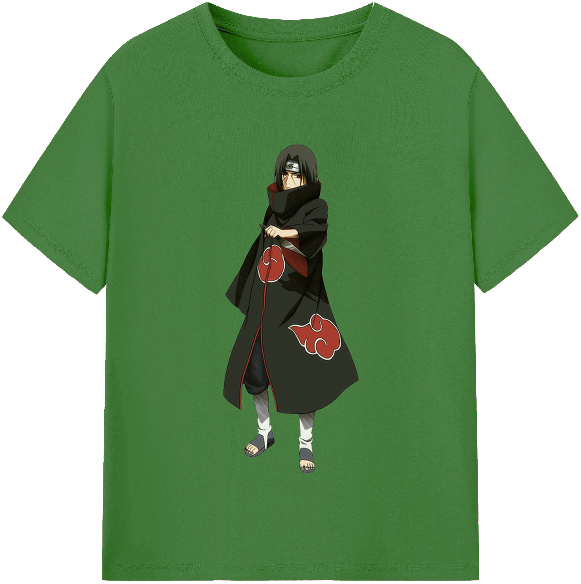 （画像用） NARUTO -ナルト- うちは イタチ Uchiha Itachi レディースカジュアルプリントTシャツ（綿100％）